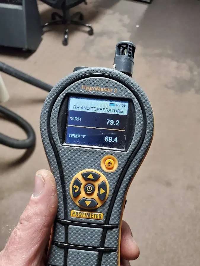 Moisture meter humidity assessment for Fire & Smoke Damage Restoration in Ashtabula